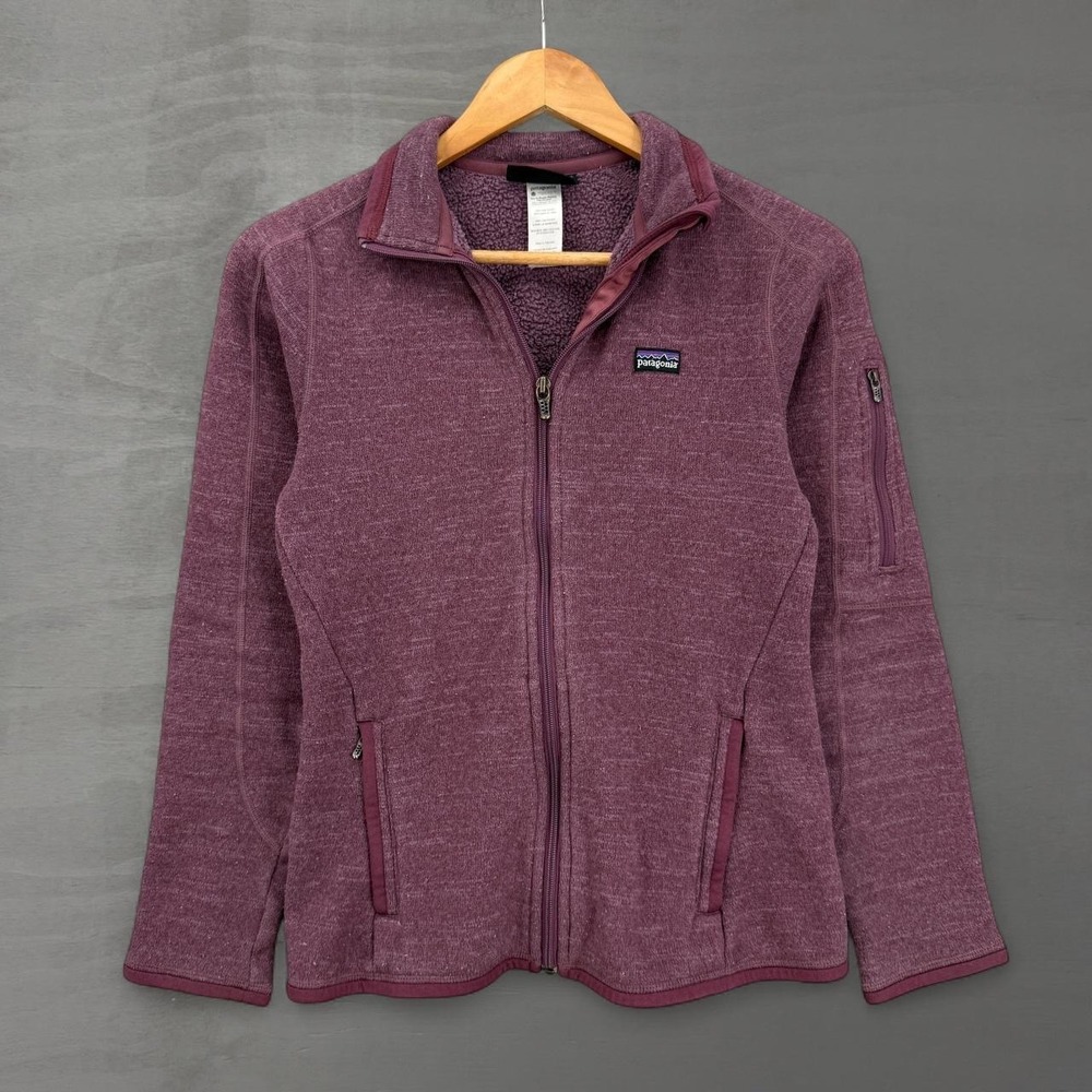 Patagonia Better Sweater Full Zip Jacket Maroon Purple Fleece Small